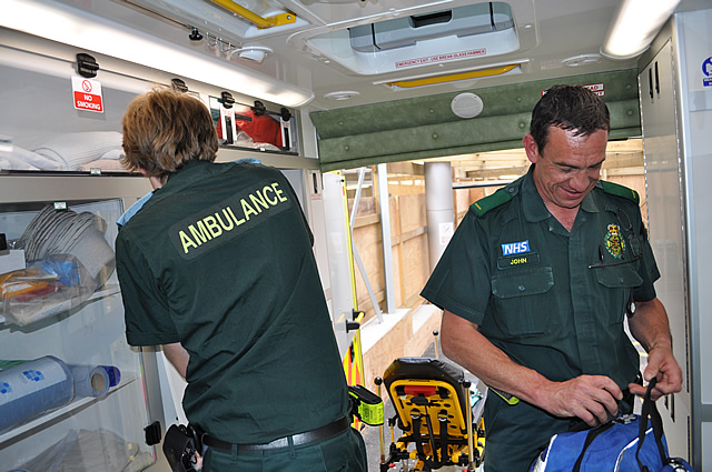 Paramedics in Ambulance Human Factors Training NHS Healthcare Aviation